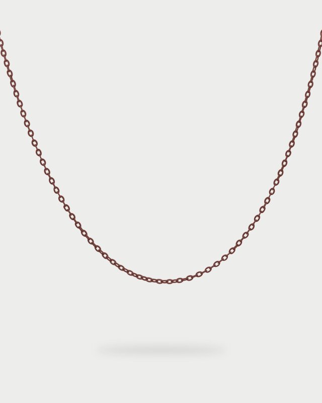 Girocollo smaltato chain base marrone - cb-gr 11